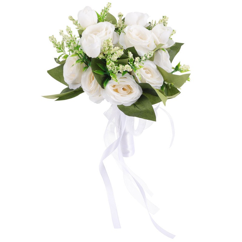 1PC Artificial Bridal Bouquet Decor Bride Bouquet Wedding Bride Flowers