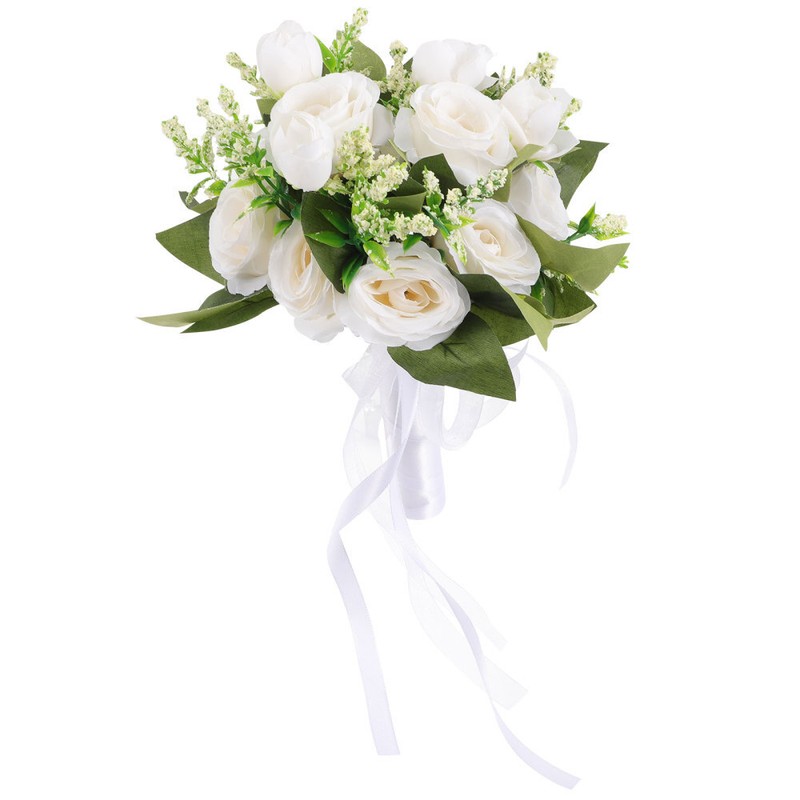 1PC Artificial Bridal Bouquet Decor Bride Bouquet Wedding Bride Flowers Bouquets