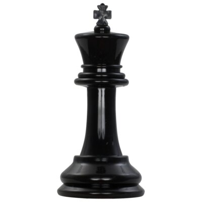 MegaChess 8 Inch Dark Plastic King Giant Chess Piece