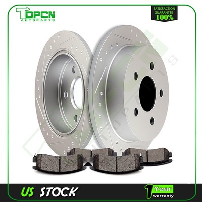 For 97 - 04 Buick Regal 04 - 05 Century Rear Brake Rotors And Ceramic Pads Kit