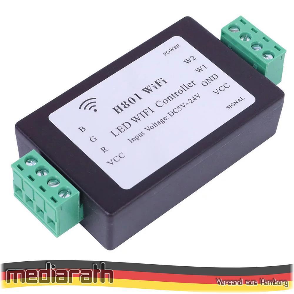 H801 ESP8266 LED WiFi RGBWW Controller für LED Stripes DC 5-24V Tasmota 15