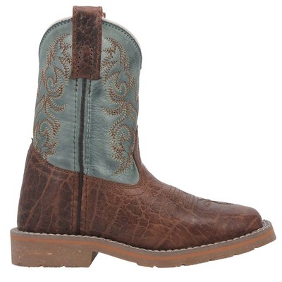 

Ботинки Dan Post Lil Bisbee Square Toe Cowboy Youth Boys Brown Casual Boots DPC2, Коричневый, Dan Post Boots Lil' Bisbee Square Toe Cowboy Youth