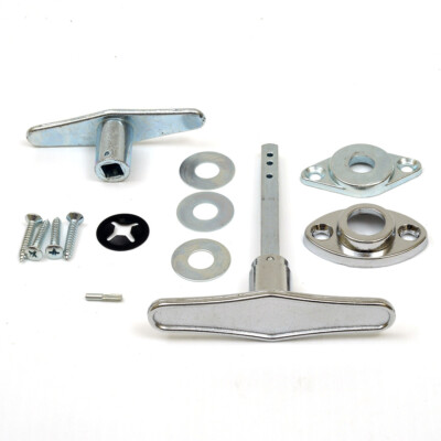 Garage Door Lock '' T '' HANDLE ASSEMBLY (No Keys)