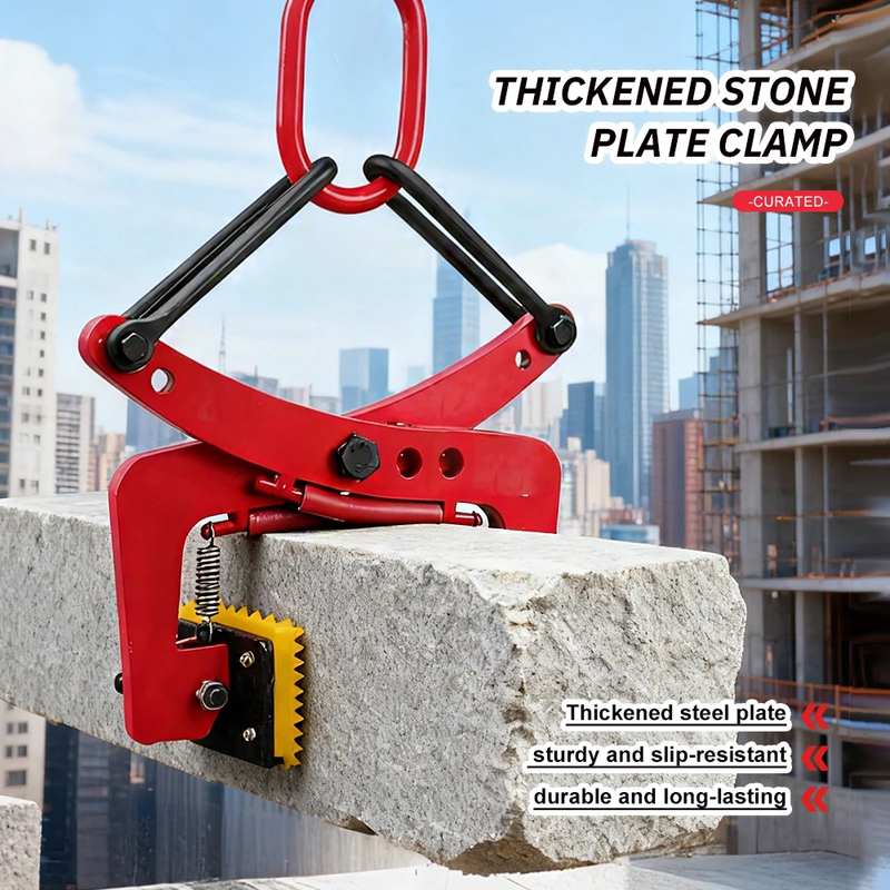 Stone Lifting Clamp Spring-loaded Stone Plate Clamp Marble Slab Clamp Handling T