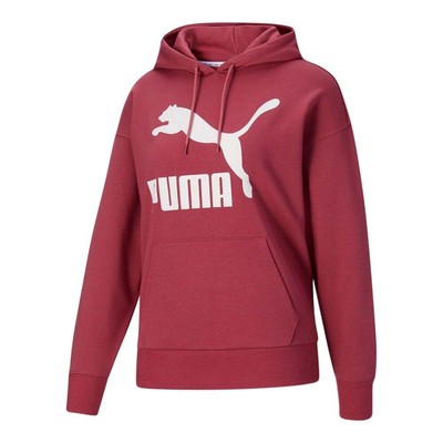 

Puma Classics Logo Pullover Hoodie Женская розовая повседневная верхняя одежда 531861-25, Розовый