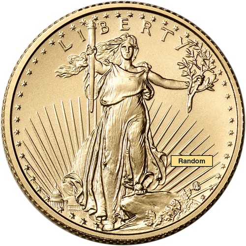American Gold Eagle (1/4 oz) $10 - BU - Random Date