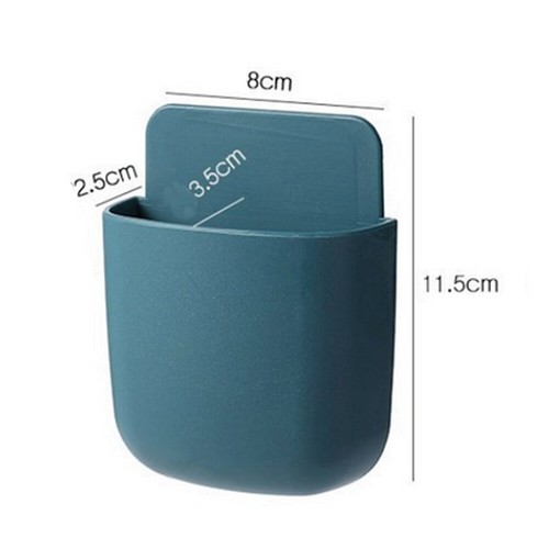 6PC Wall Mounted Smart TV Remote Control Holder Home Offices Organiser Case Blue