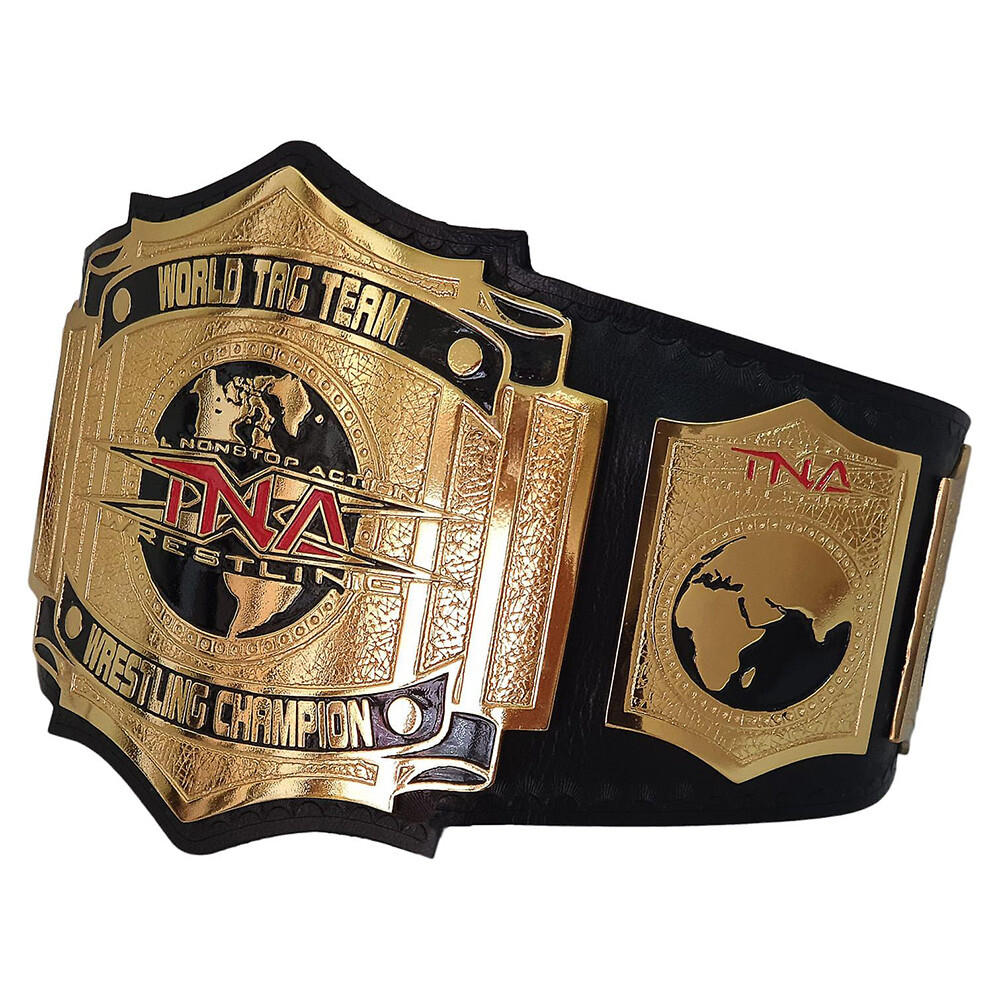 TNA World Tag Team WRESTLING CHAMPIONSHIP BELT ADULT SIZE REPLICA BELT 2MM/4MM - Picture 4 of 4