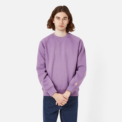 

Carhartt WIP Chase Crewneck Мужские светло-фиолетовые, Фиолетовый