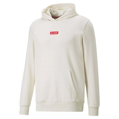 

Puma C. Cola X Graphic Pullover Hoodie Mens Size  Повседневная верхняя одежда 53616197, Off white