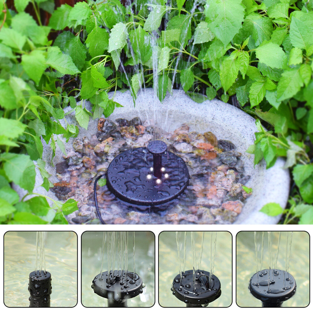 8W Solar Pumpe Teichpumpe Springbrunnen Brunnen Fontäne