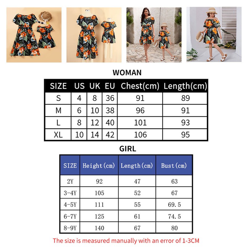 Family Matching Clothes Mother And Daughter Father Son Kids T-shirt Dresses Set
