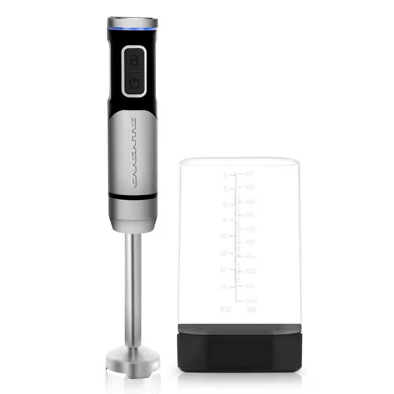 Immersion Blender Black Stainless Steel Blades 200-Watt Cord