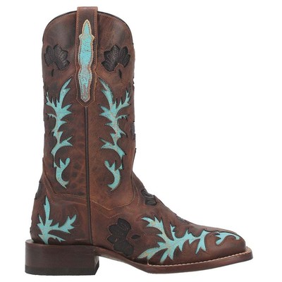 

Dan Post Boots Tamarind Square Toe Cowboy Womens Brown Casual Boots DP4108, Коричневый, Dan Post Boots Tamarind Square Toe Cowboy