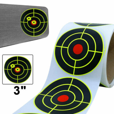 250Pcs Splatter Target Stickers Paper 3'' Self Adhesive Reactive Targets Shooting