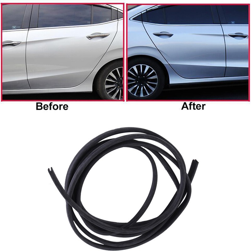Rubber Seal Guard Strip U Shape Car Door Edge Side Protector Anti Scratch Black Automotive Exterior