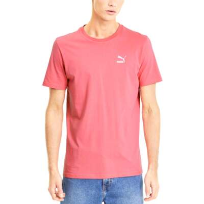 

Футболка Puma Graphic Tfs с круглым вырезом и короткими рукавами мужская розовая спортивная повседневная 597167, Розовый, Puma Graphic Tfs Crew Neck Short Sleeve T-Shirt