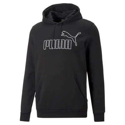 

Puma Essentials Elevated Pullover Hoodie Mens Black Casual Outerwear 84988801, Черный