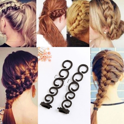 2pcs Weave French Trendy Braiding Accessories Styling Hair Tool