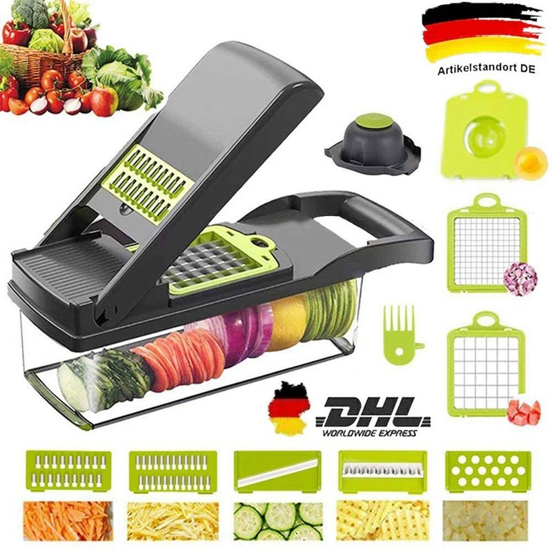 Gemüseschneider Zwiebel Zerkleiner Obst und Gemüseschneider Zwiebelschneider DHL
