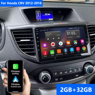 For Honda CRV 2012-2016 Apple Carplay Android 13 Car Stereo Radio GPS Navi WiFi