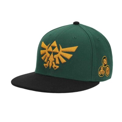 Бейсболка на плоской подошве с вышивкой Legend of Zelda Hyrule, один размер