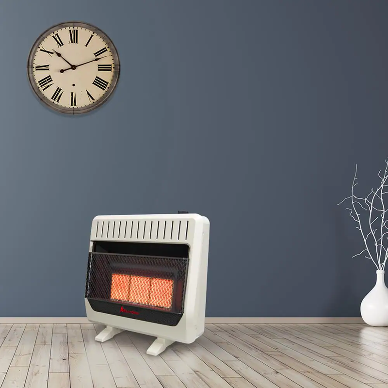 Dual Fuel Infrared Plaque Heater Ventless Natural Gas/Propane Wall Freestanding