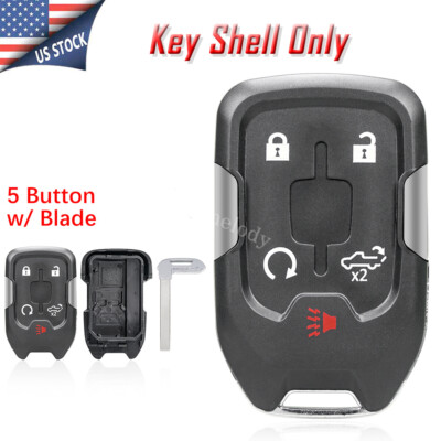 5 Button Remote Key Fob Case Cover for Chevy Silverado 1500 2500 3500 2019 2020