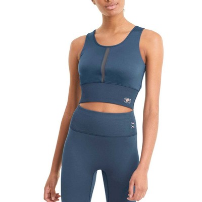 

Puma Exhale Training Crop Top Женские синие повседневные топы 520063-89, Синий