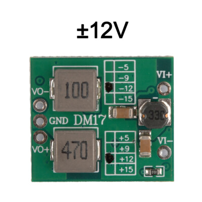 Mini Buck Converter DC7-28V to ±5V ±9V ±12V ±15V Dual Output Voltage Regulator