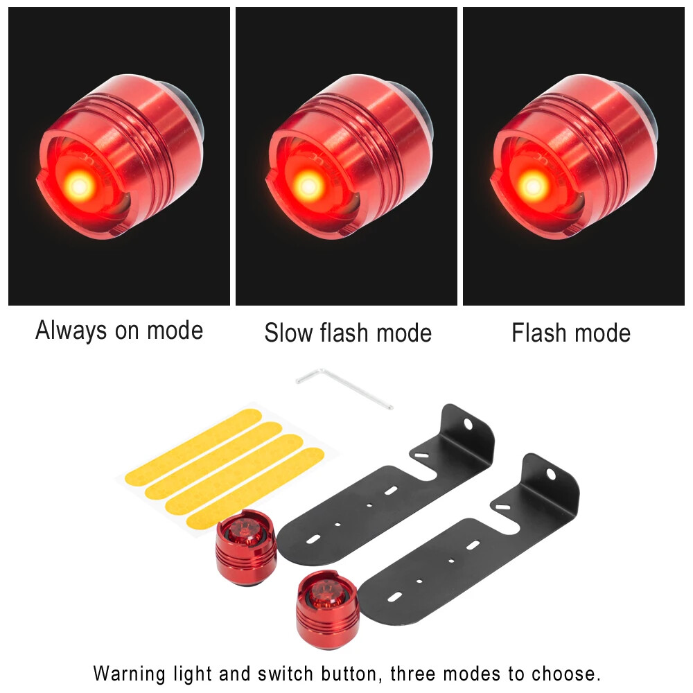 LED Waterproof Safety Warning Tail Light for Ninebot Max G30/G30D