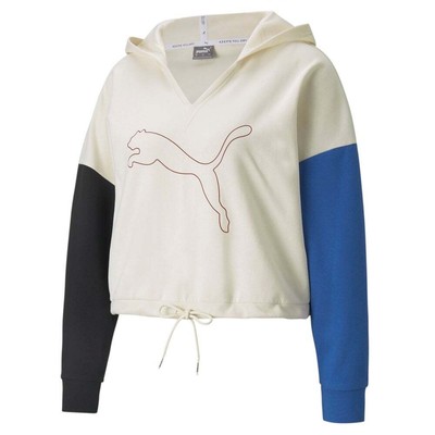 

Puma Modern Sports Pullover Hoodie Womens White Coats Куртки Верхняя одежда 589486-7, Белый, Puma Modern Sports Pullover Hoodie