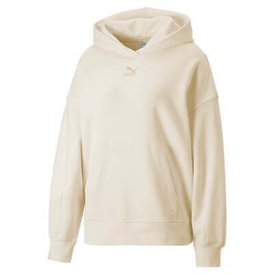

Puma Classics Oversized Pullover Hoodie Женская белая повседневная верхняя одежда 53568499, Белый