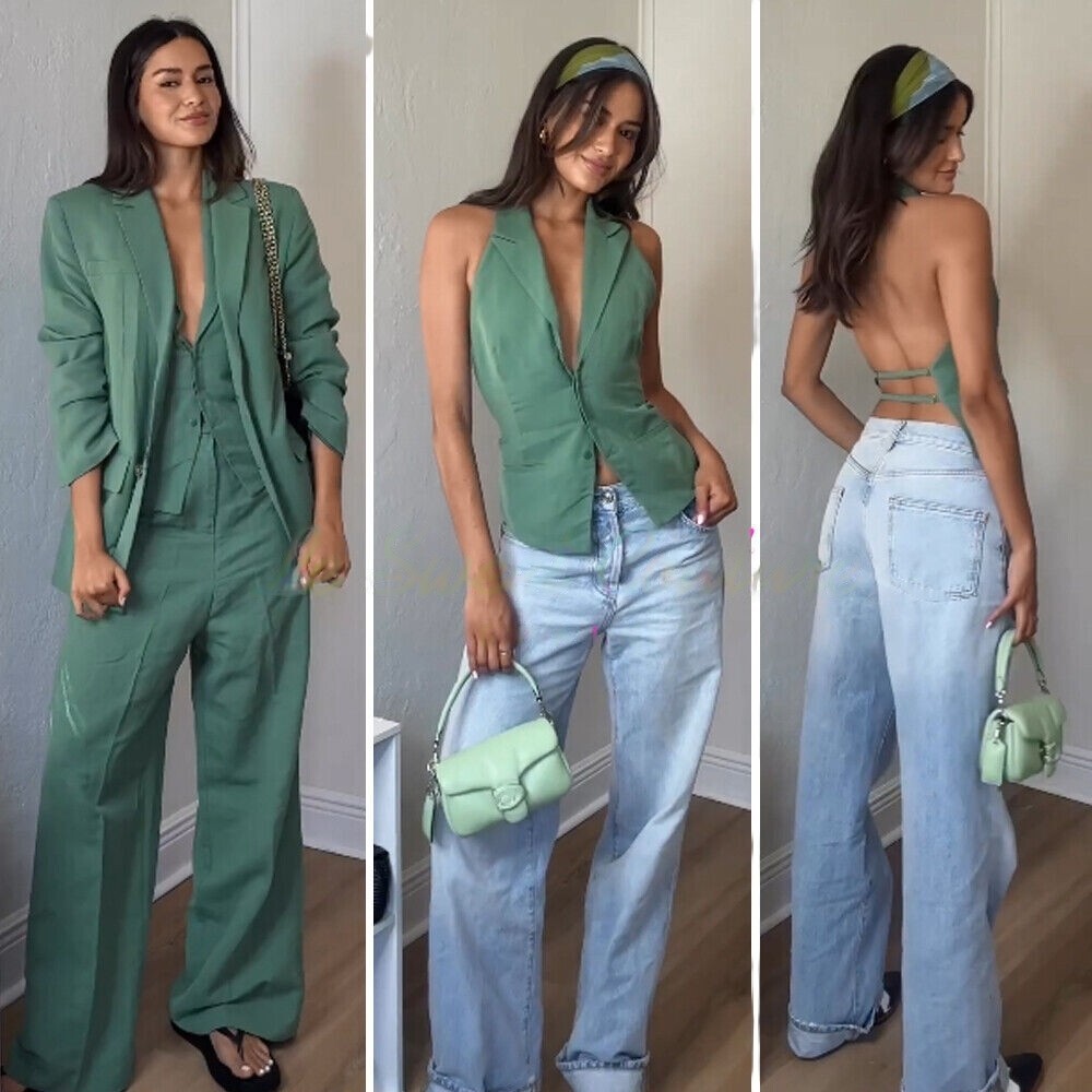 ZARA セットアップ COOL COMFORT ベージュ　Lサイズ相当 hq720.jpg?sqp=-