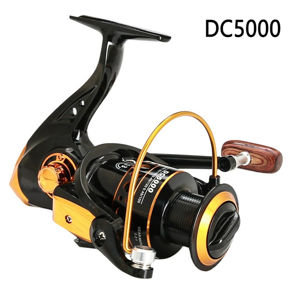 Black Full Metal Wire Cup Fishing Reel Spinning Wheel Fishin