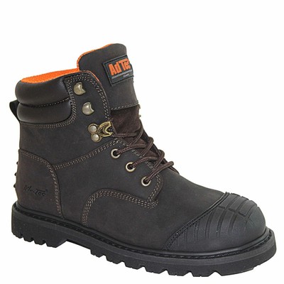

Мужские рабочие ботинки AdTec 1018 6 дюймов со стальным носком, Brown/oiled