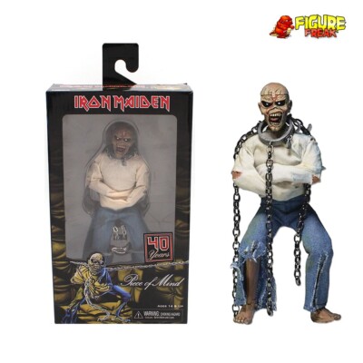 NECA Iron Maiden Piece of Mind Eddie Retro Clothed 8'' Action Figure