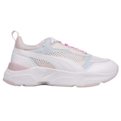 

Повседневная обувь Puma Cassia Summer Lace Up Womens White Sneakers 384648-02, Белый, Puma Cassia Summer Lace Up