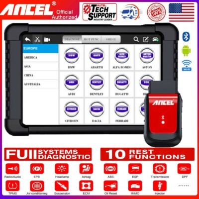 MASERATI Car Scanner X6 PRO ABS SRS SAS DPF OIL TPMS Fault Service Reset Tool US