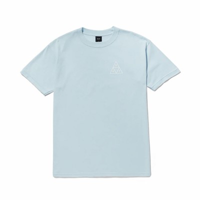 

HUF Set Triple Triangle Lifestyle Футболка мужская небо, Light blue, HUF Set Triple Triangle Lifestyle T-Shirt