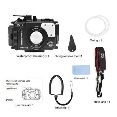 Seafrogs 60m/195ft Waterproof Underwater Camera Housing Case for