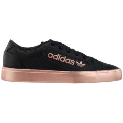 

Adidas Sleek Lace Up Womens Size 6.5 B Sneakers Повседневная обувь EG7747, Черный, adidas Sleek Lace Up
