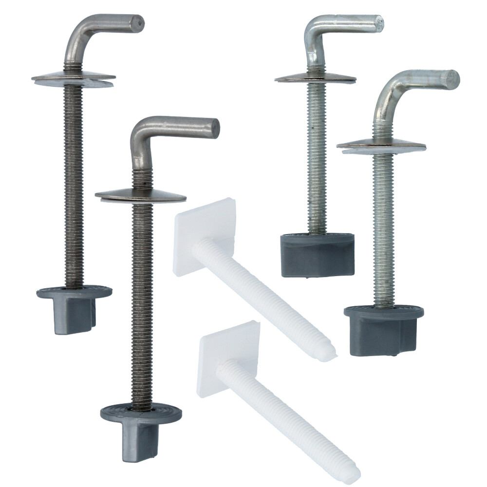 CENPEK Toilettensitz-Scharniere & Schrauben Set – 6-teilig, Universell Für WC-Sitze