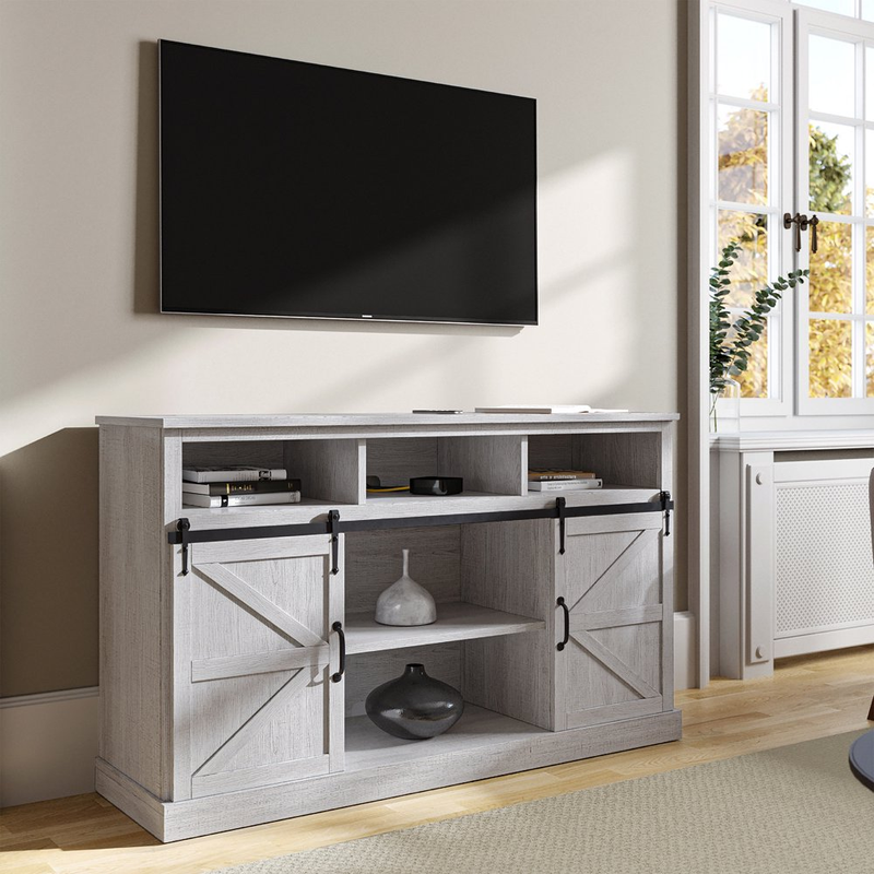 Highboy TV Stand Media Entertainment Center - Parker (Sargent Oak)