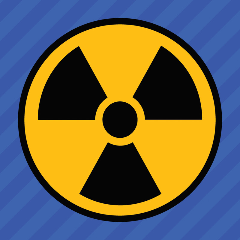 Nuke Radioactive Nuclear Radiation Warning Symbol Vinyl Decal Sticker