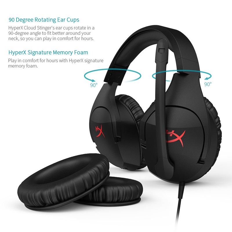 Hyperx Cloud Stinger Headset Video Gaming Headphones With Mic For