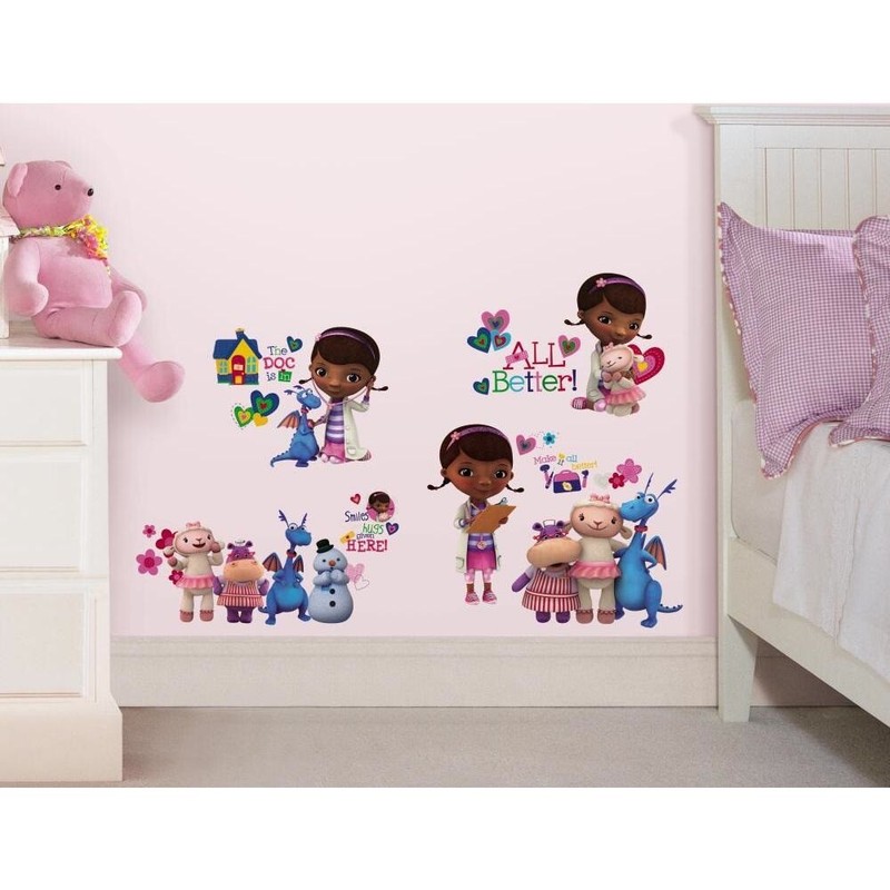 Nuevo 27 Disney Doc Mcstuffins Ninas Dormitorio Pegatinas De