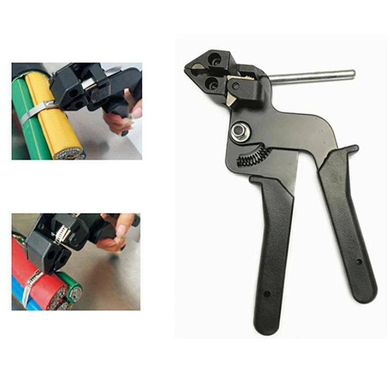 Stainless Steel Metal Cable Tie Fasten Gun Pliers Crimper Tensioner