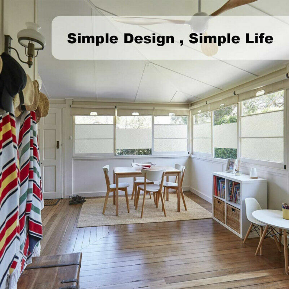 Rabbitgoo Frosted Window Film Pricacy Static Cling Glass Sticker Anti-UV Vinyl