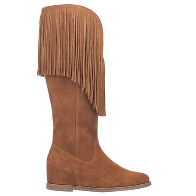 

Женские коричневые повседневные ботинки Dingo Hassie Tall Round Toe DI935-255, Коричневый, Dingo Hassie Tall Round Toe